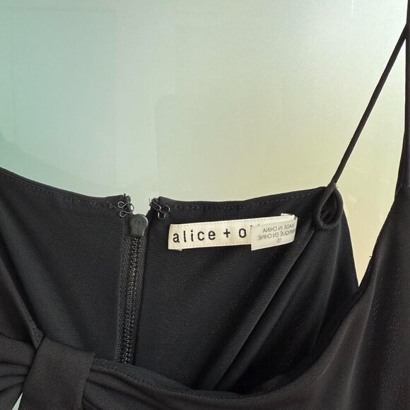 Alice + Olivia Black Cut Out Mini Dress - Picture 3 of 4